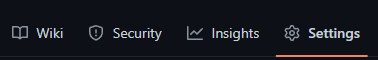 Github repository tabs